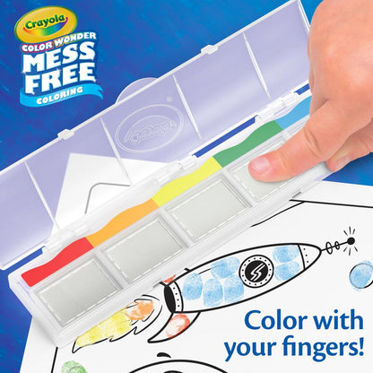 Crayola Color Wonder Mess Free Fingerprint Ink Painting Activity Set, Finger Painting Alternative, Toddler Coloring, Travel Activity, Gift for Toddlers