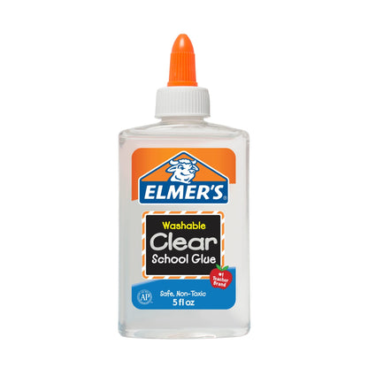 Elmer's E305 School Glue Washble Clear, 5 oz, Clear